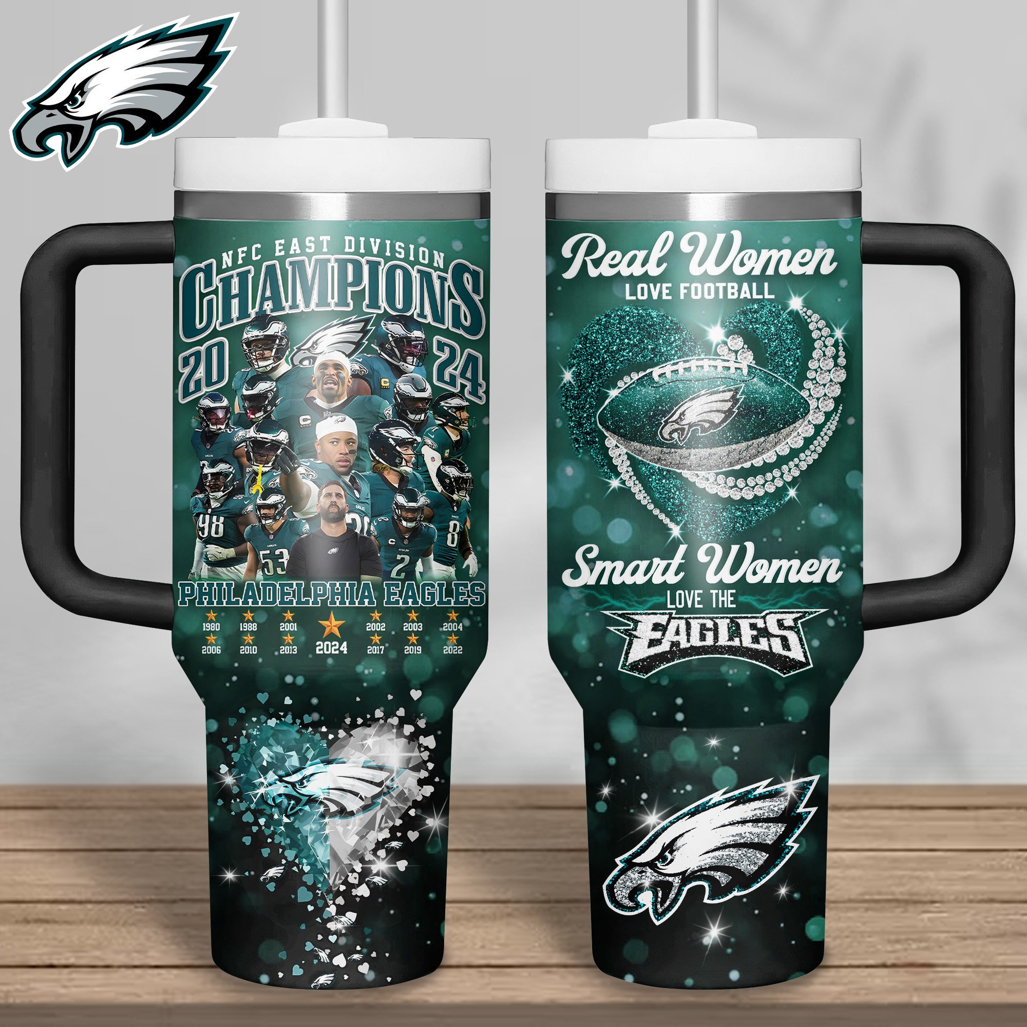 Philadelphia Eagles NFL Sports Custom Stanley Cup 40 oz 30 oz Tumbler With HandleTVC2301316