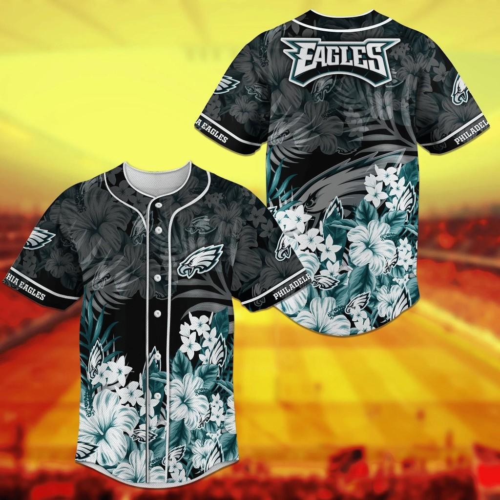 Philadelphia Eagles NLF Baseball Jersey Shirt