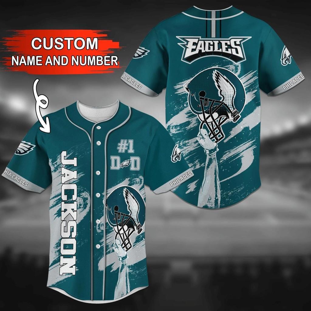 Philadelphia Eagles NLF Personalized Baseball Jersey Shirt