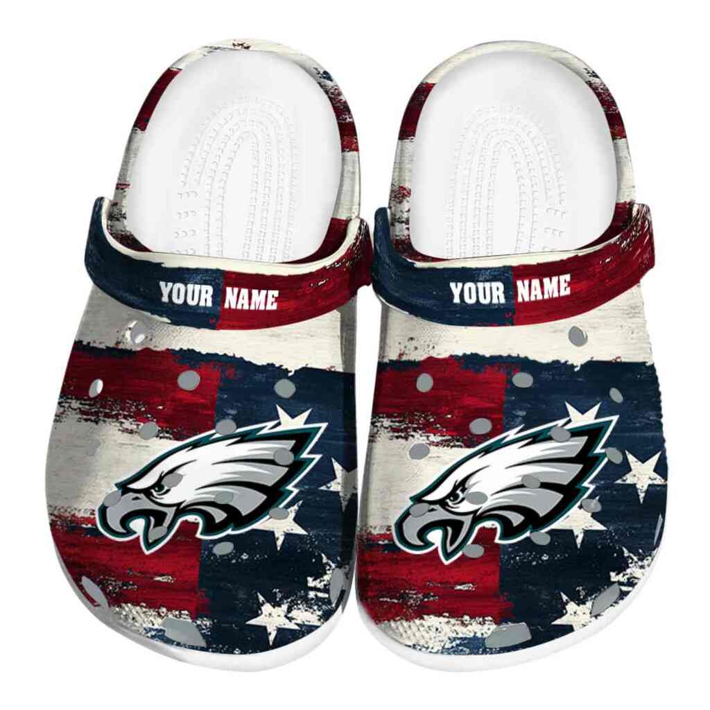 Philadelphia Eagles Patriotic Stripes ClogTVC1801964