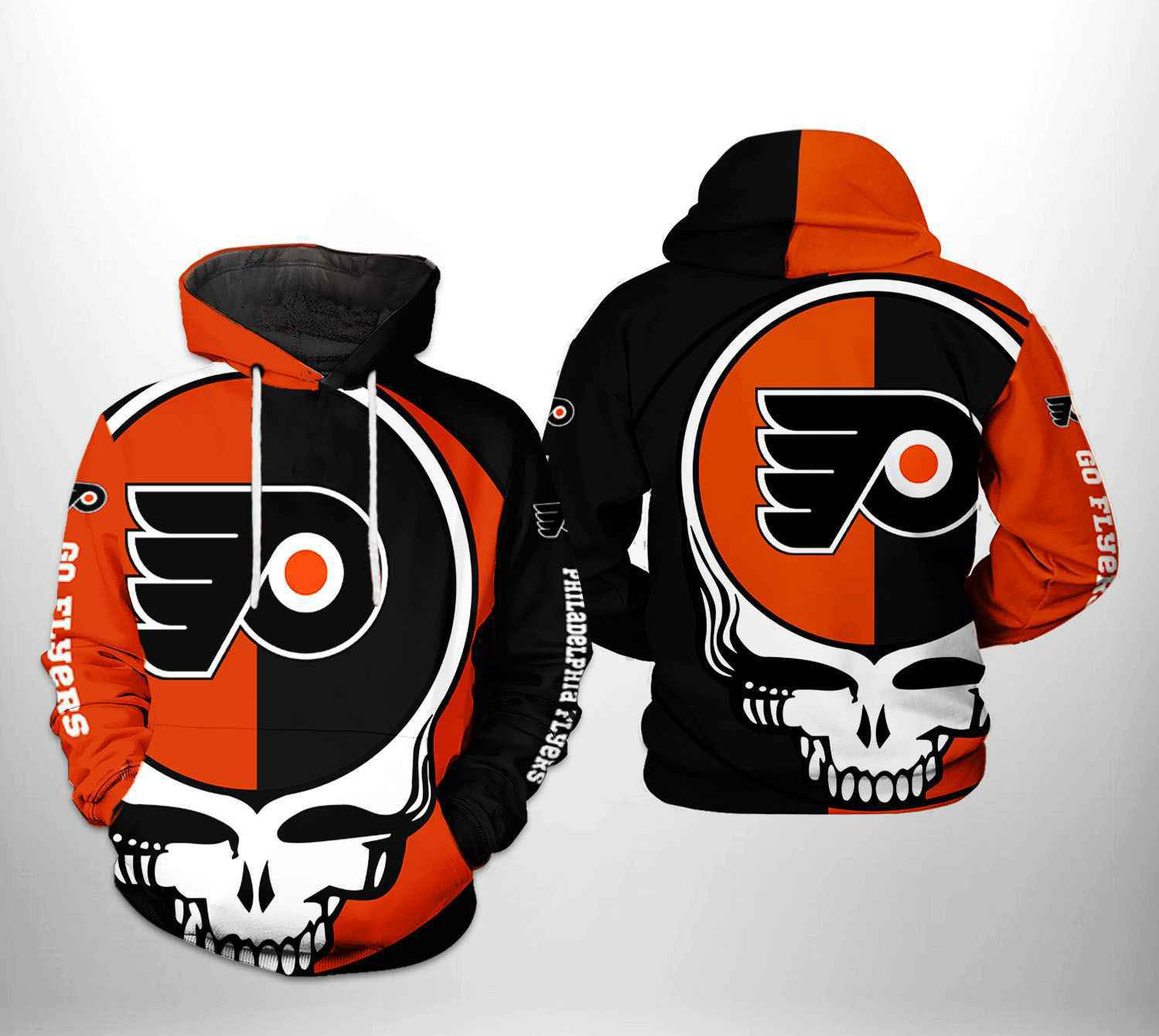 Philadelphia Flyers NHL Grateful Dead 3D All Over Print Hoodie, Zip Hoodie