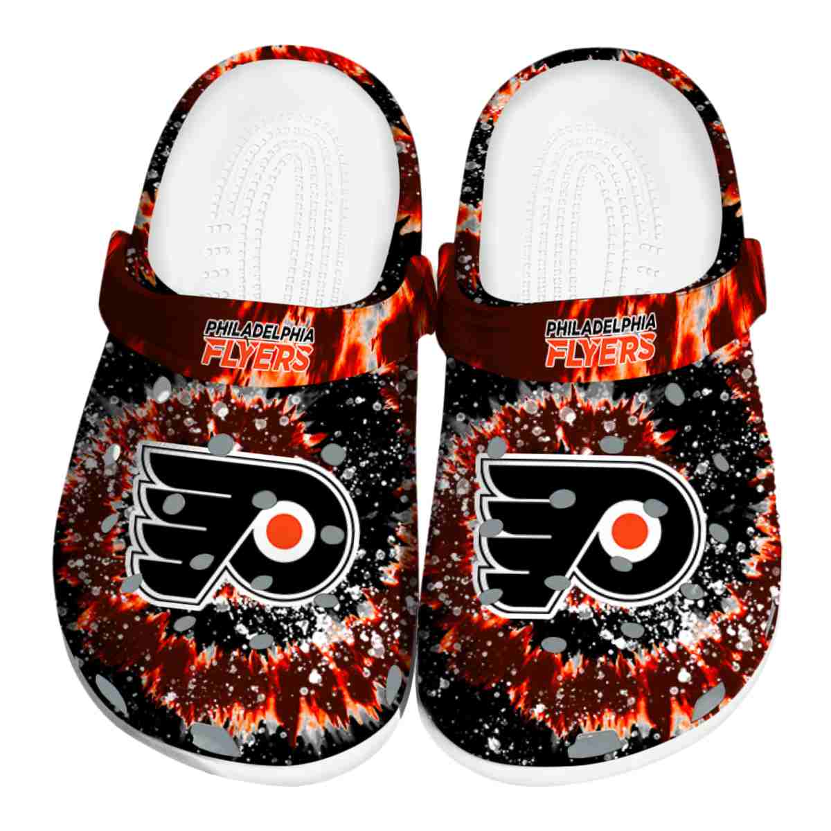 Philadelphia Flyers NHL Sport Crocs Crocband Clogs Shoes Comfortable For Men Women and Kids