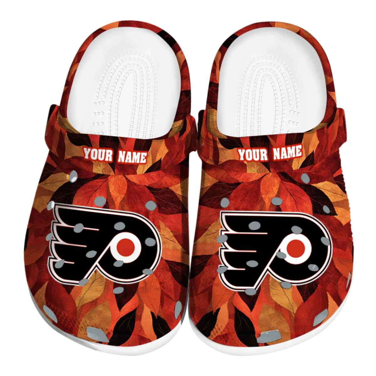 Philadelphia Flyers NHL Sport Crocs Crocband Clogs Shoes Comfortable For Men Women and Kids