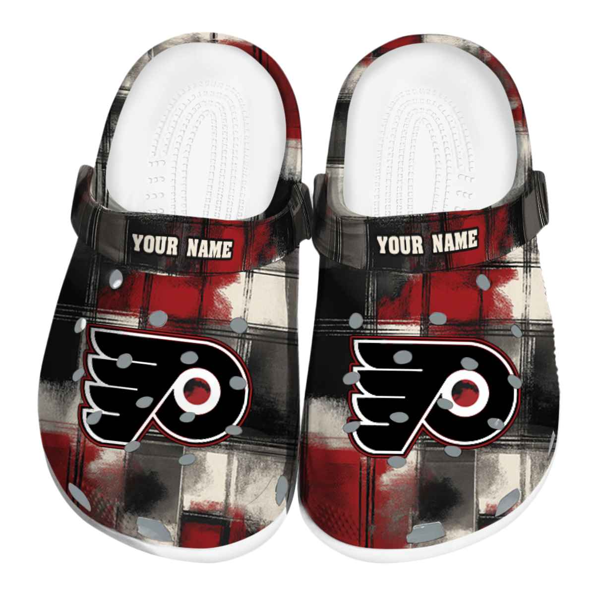 Philadelphia Flyers NHL Sport Crocs Crocband Clogs Shoes Comfortable For Men Women and Kids