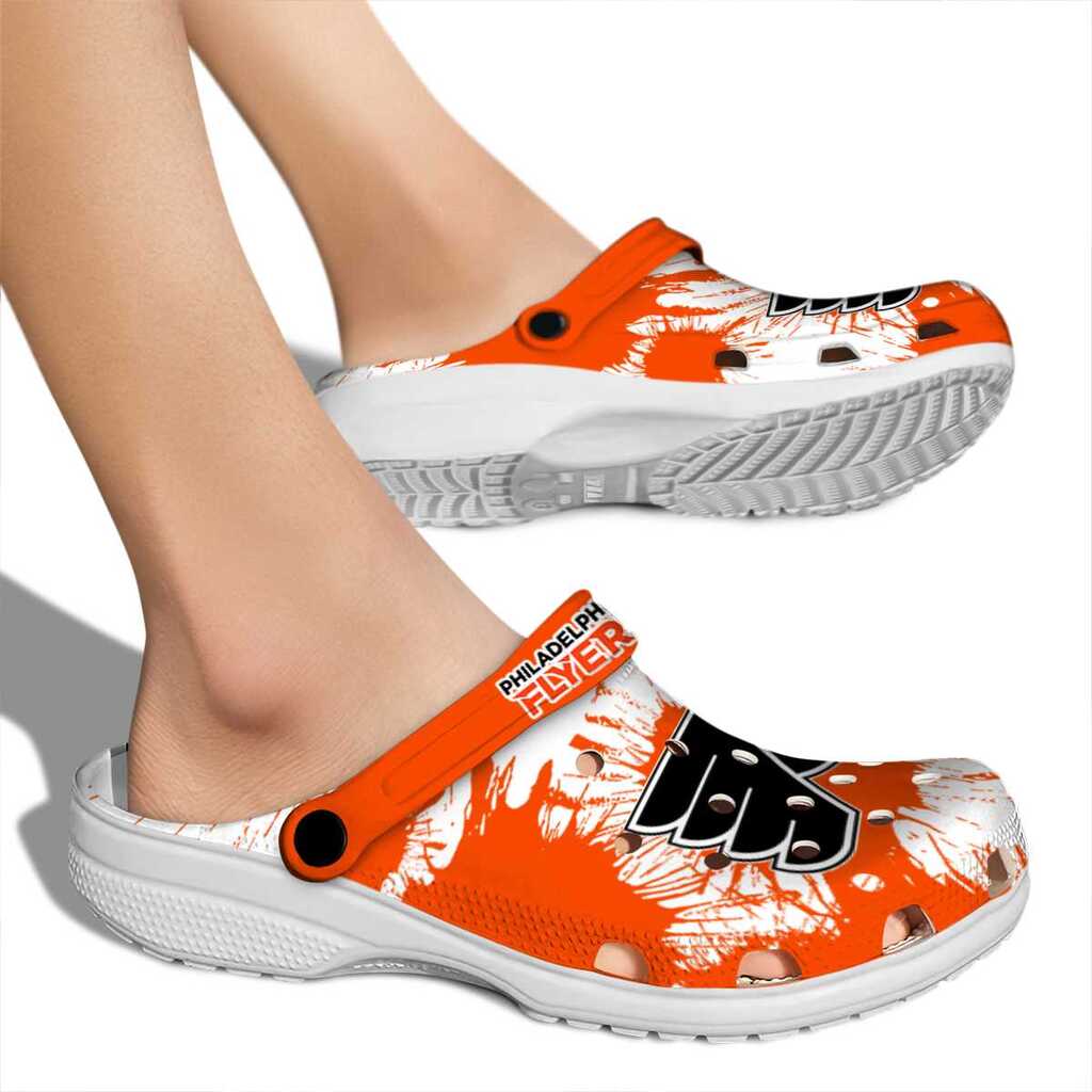 Philadelphia Flyers Splatter Graphics ClogTVC1801901 - Image 2