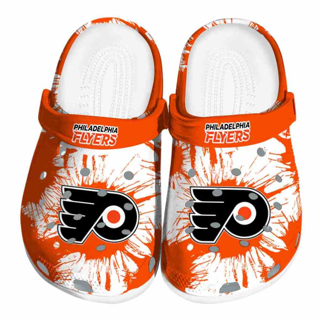 Philadelphia Flyers Splatter Graphics ClogTVC1801901