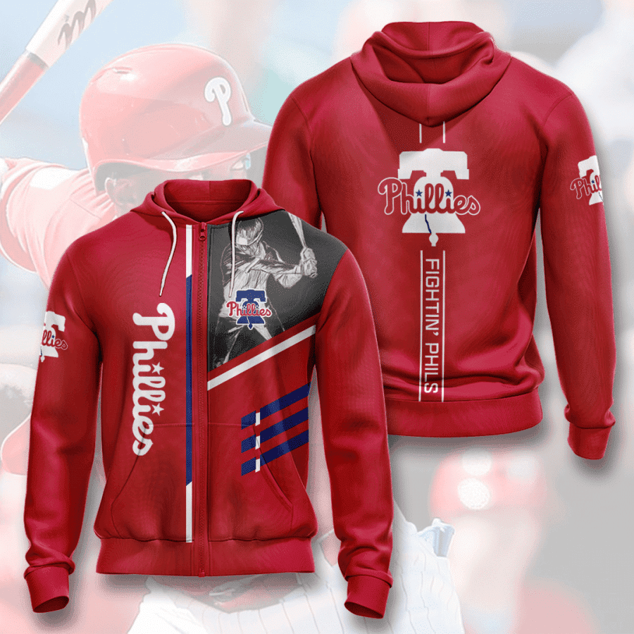 PHILADELPHIA PHILLIES 3D All Over Print Hoodie, Zip Hoodie