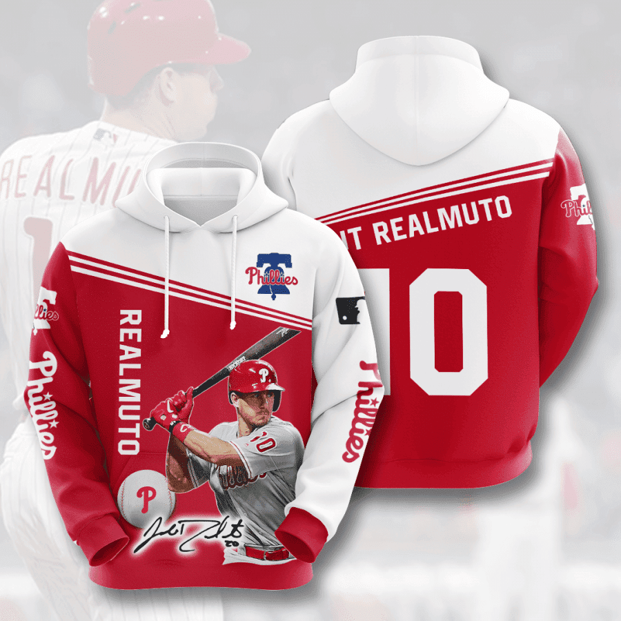 PHILADELPHIA PHILLIES JT Realmuto 3D All Over Print Hoodie, Zip Hoodie