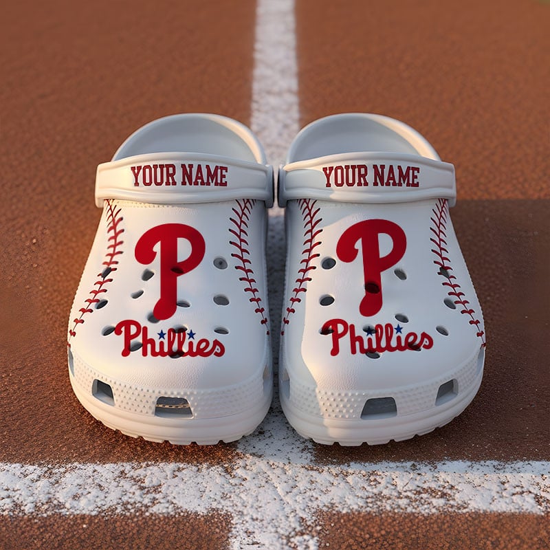 Philadelphia Phillies MLB Crocs Crocband Clogs Shoes Comfortable For Men Women and Kids