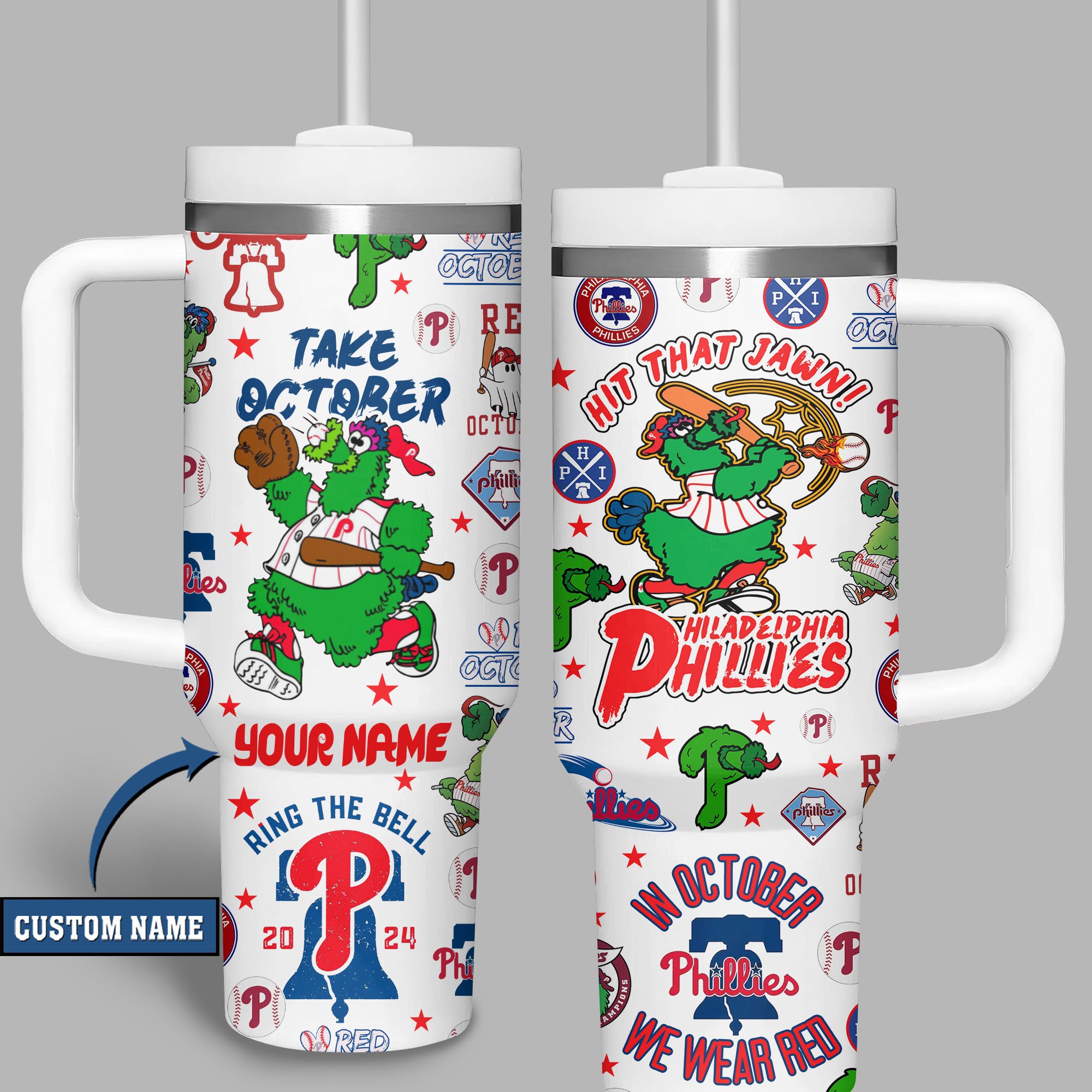 Philadelphia Phillies MLB Custom Stanley Cup 40 oz 30 oz Tumbler With HandleTVC2301510