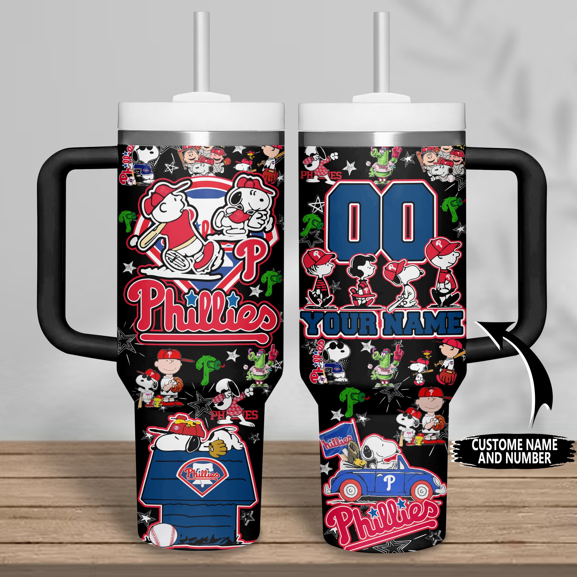 Philadelphia Phillies MLB Custom Stanley Cup 40 oz 30 oz Tumbler With HandleTVC2301515 - Image 2