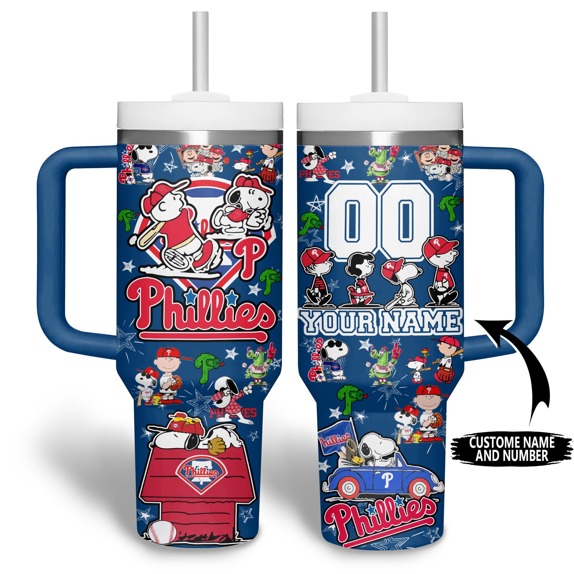 Philadelphia Phillies MLB Custom Stanley Cup 40 oz 30 oz Tumbler With HandleTVC2301515