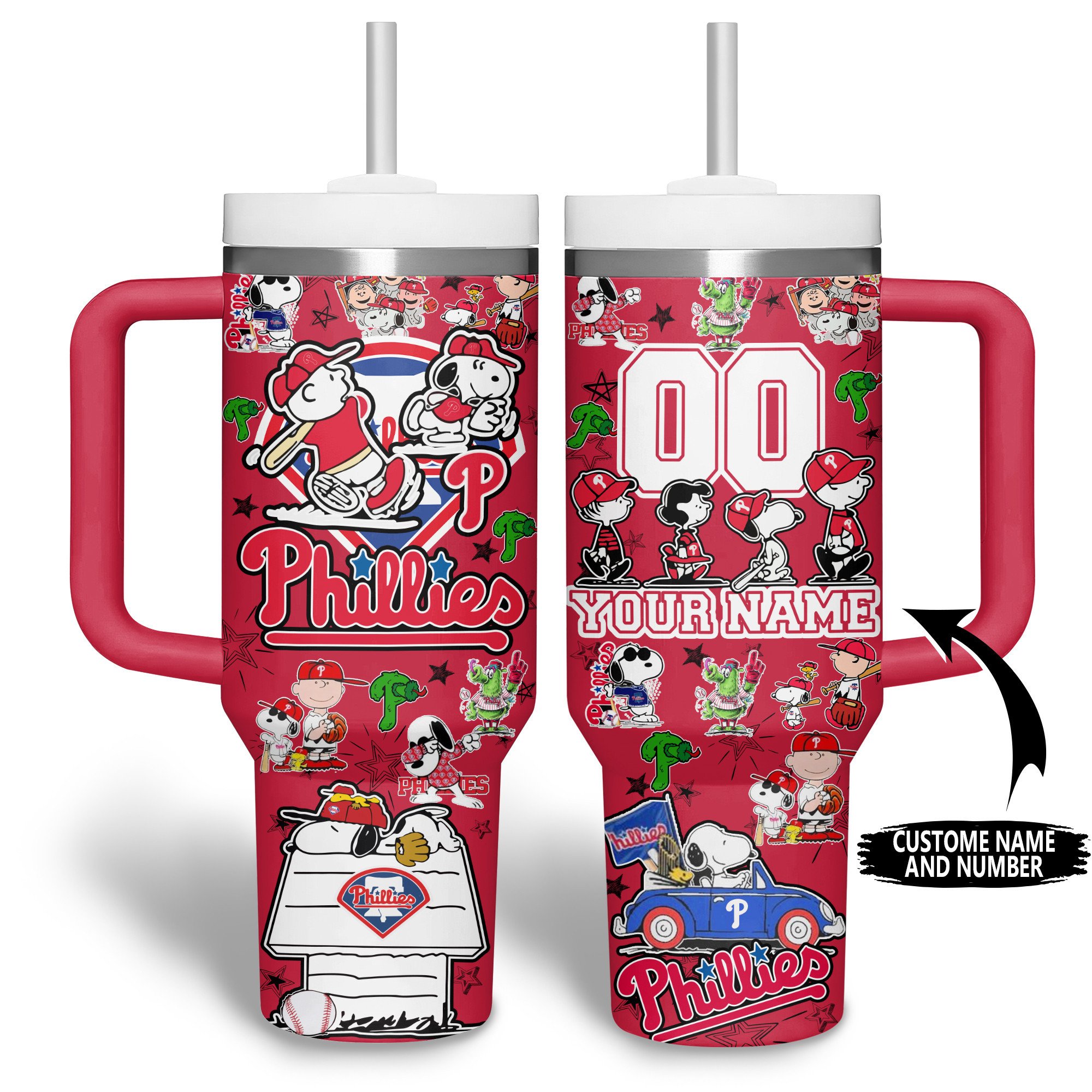 Philadelphia Phillies MLB Custom Stanley Cup 40 oz 30 oz Tumbler With HandleTVC2301515