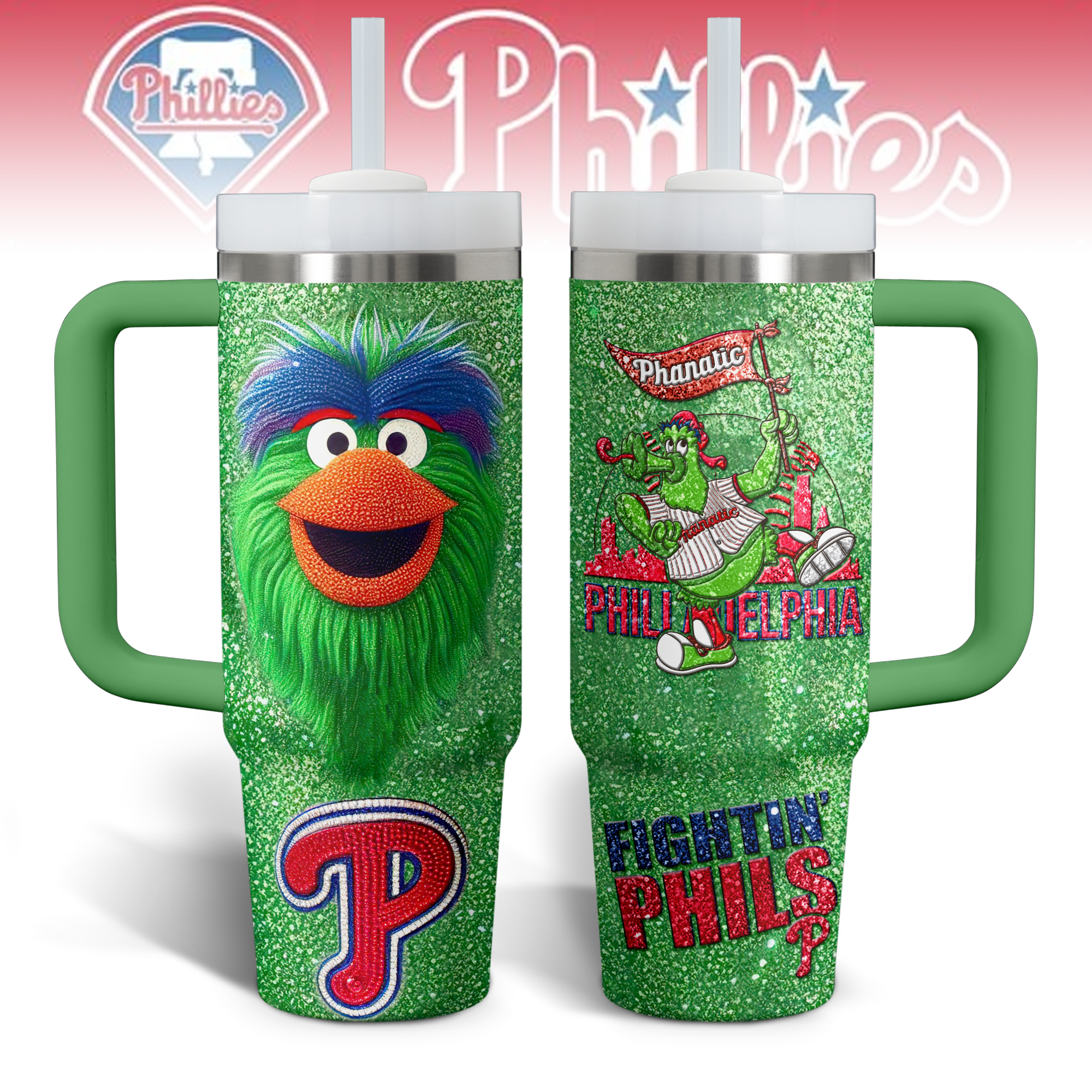 Philadelphia Phillies MLB Custom Stanley Cup 40 oz 30 oz Tumbler With HandleTVC2301527