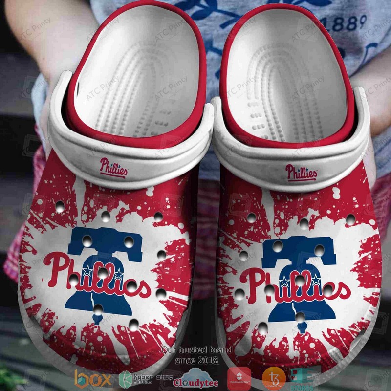 Philadelphia Phillies MLB Sport Crocs Crocband Clogs Shoes Comfortable For Men Women and Kids