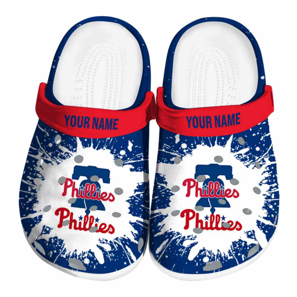 Philadelphia Phillies MLB Sport Crocs Crocband Clogs Shoes Comfortable For Men Women and Kids