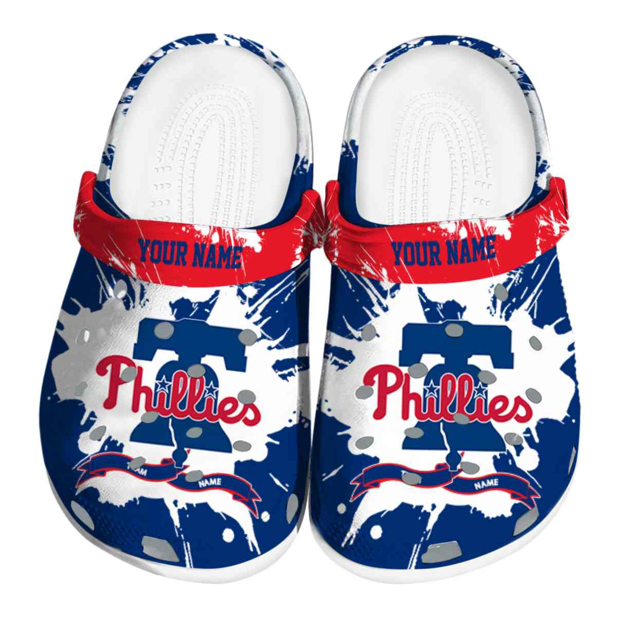 Philadelphia Phillies MLB Sport Crocs Crocband Clogs Shoes Comfortable For Men Women and Kids
