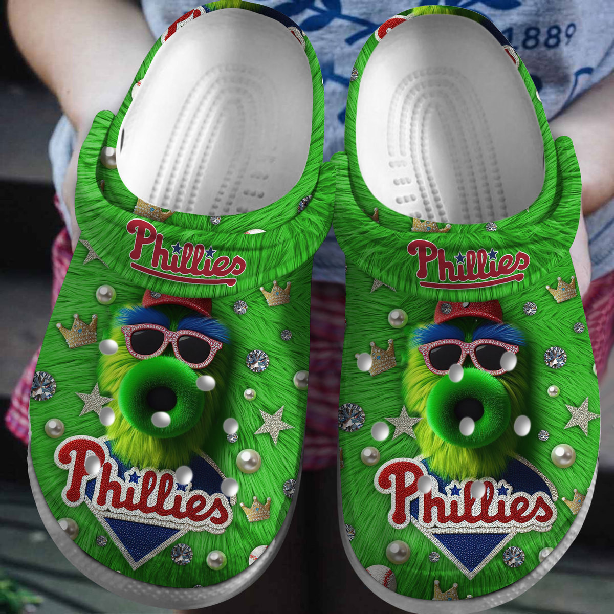 Philadelphia Phillies MLB Sport Crocs Crocband Clogs Shoes Comfortable For Men Women and Kids