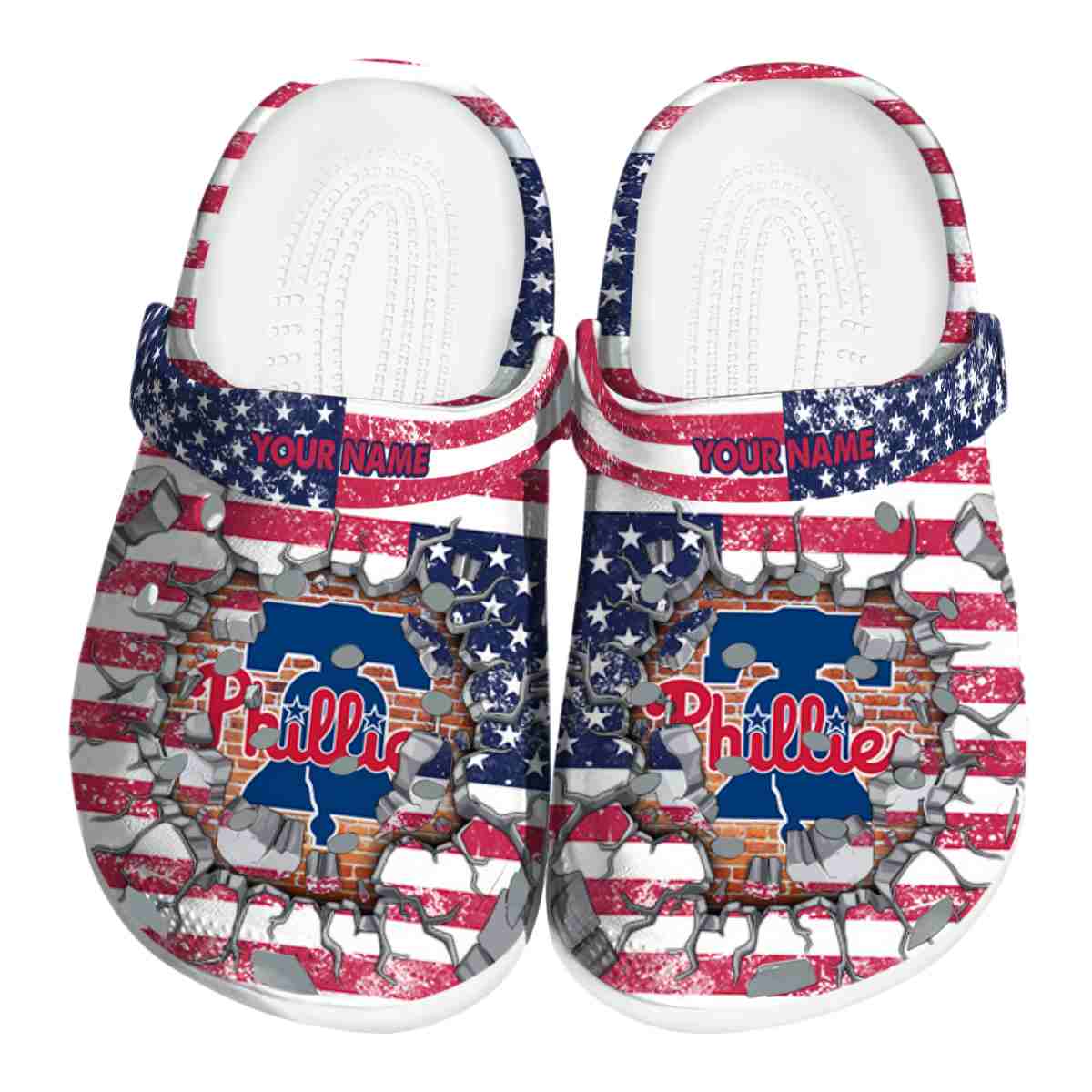 Philadelphia Phillies MLB Sport Crocs Crocband Clogs Shoes Comfortable For Men Women and Kids