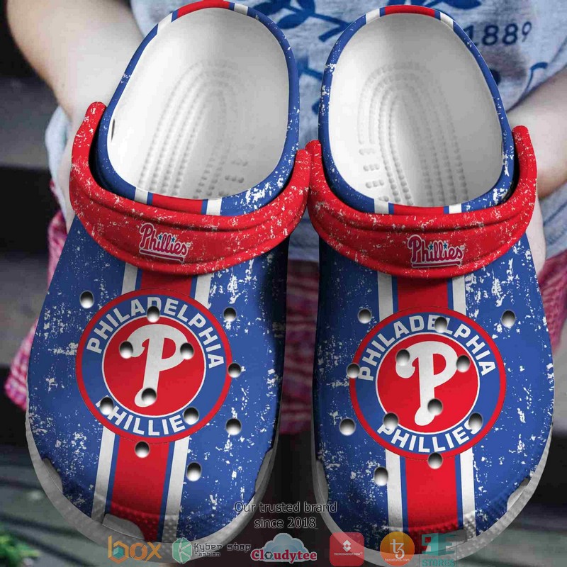 Philadelphia Phillies MLB Sport Crocs Crocband Clogs Shoes Comfortable For Men Women and Kids
