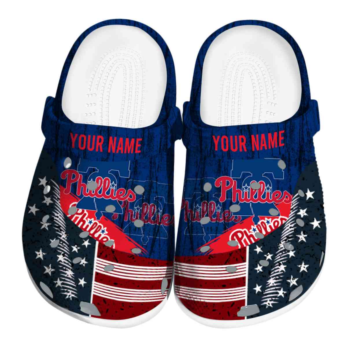 Philadelphia Phillies MLB Sport Crocs Crocband Clogs Shoes Comfortable For Men Women and Kids