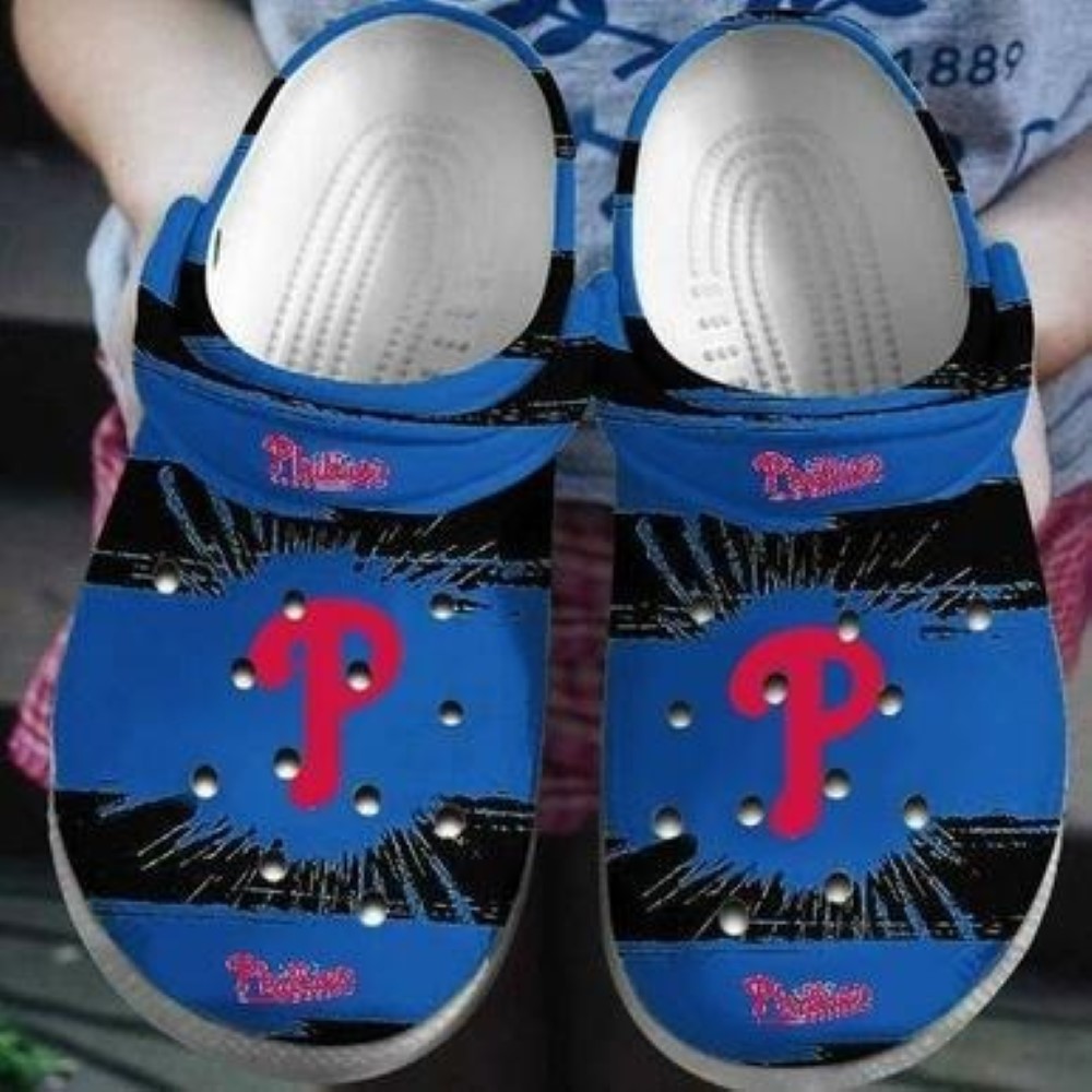 Philadelphia Phillies MLB Sport Crocs Crocband Clogs Shoes Comfortable For Men Women and Kids