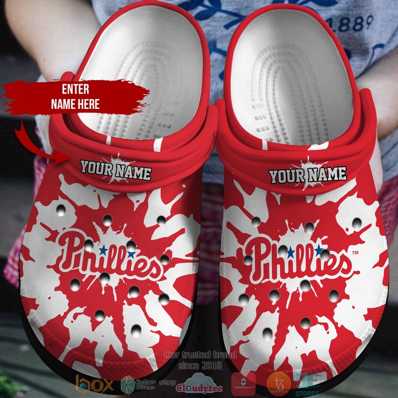 Philadelphia Phillies MLB Sport Crocs Crocband Clogs Shoes Comfortable For Men Women and Kids