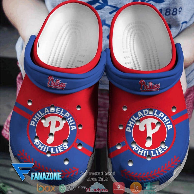 Philadelphia Phillies Red MLB Sport Crocs Clogs Crocband Shoes Comfortable For Men Women and Kids