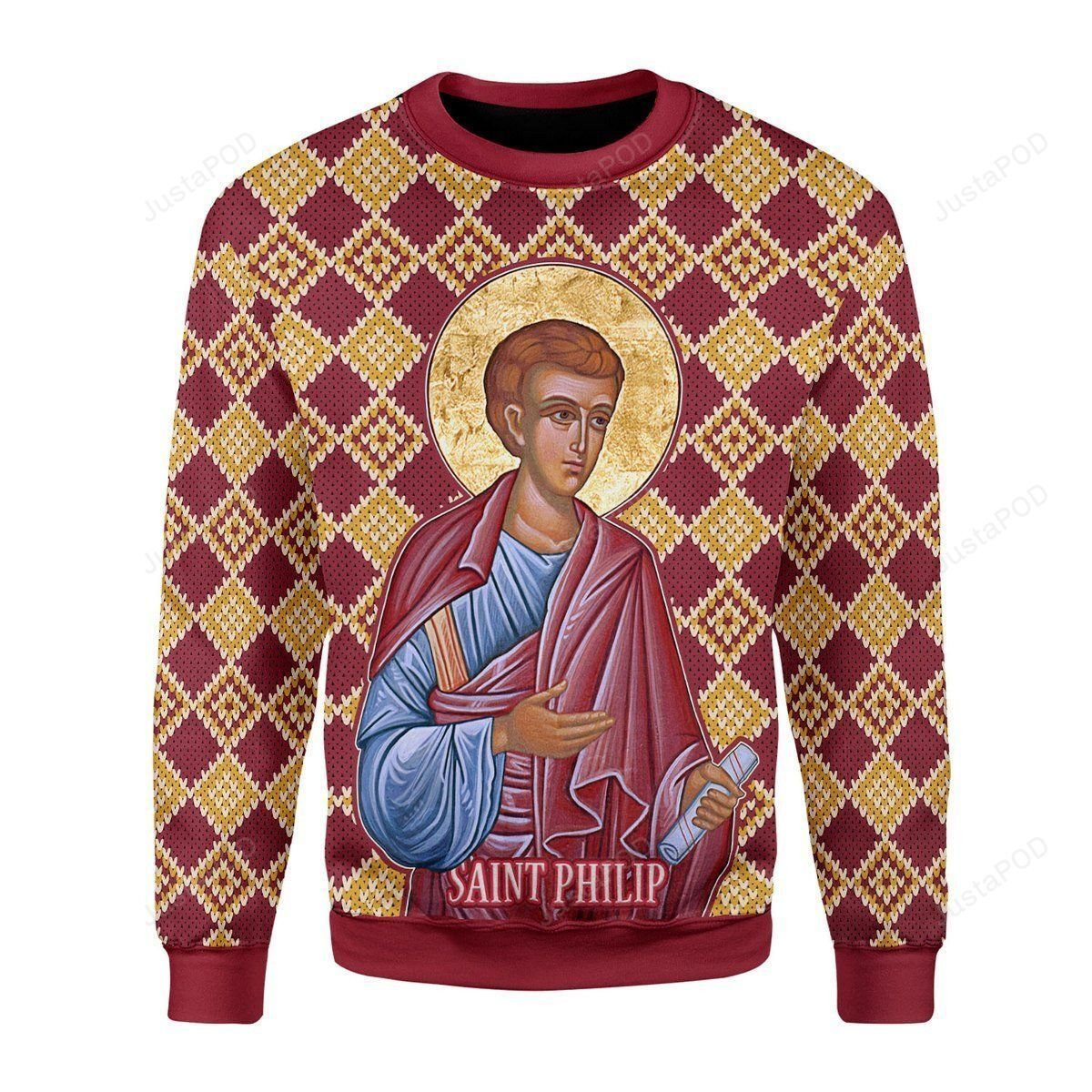 Philip The Apostle Ugly Christmas Sweater Adult 3D Funny Matching for family