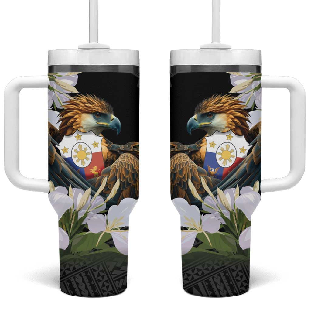 Philippines Eagle with Coat Of Arm Simple Sampaguita Jasmine Custom Stanley Cup 40 oz 30 oz Tumbler With HandleTVC2301385