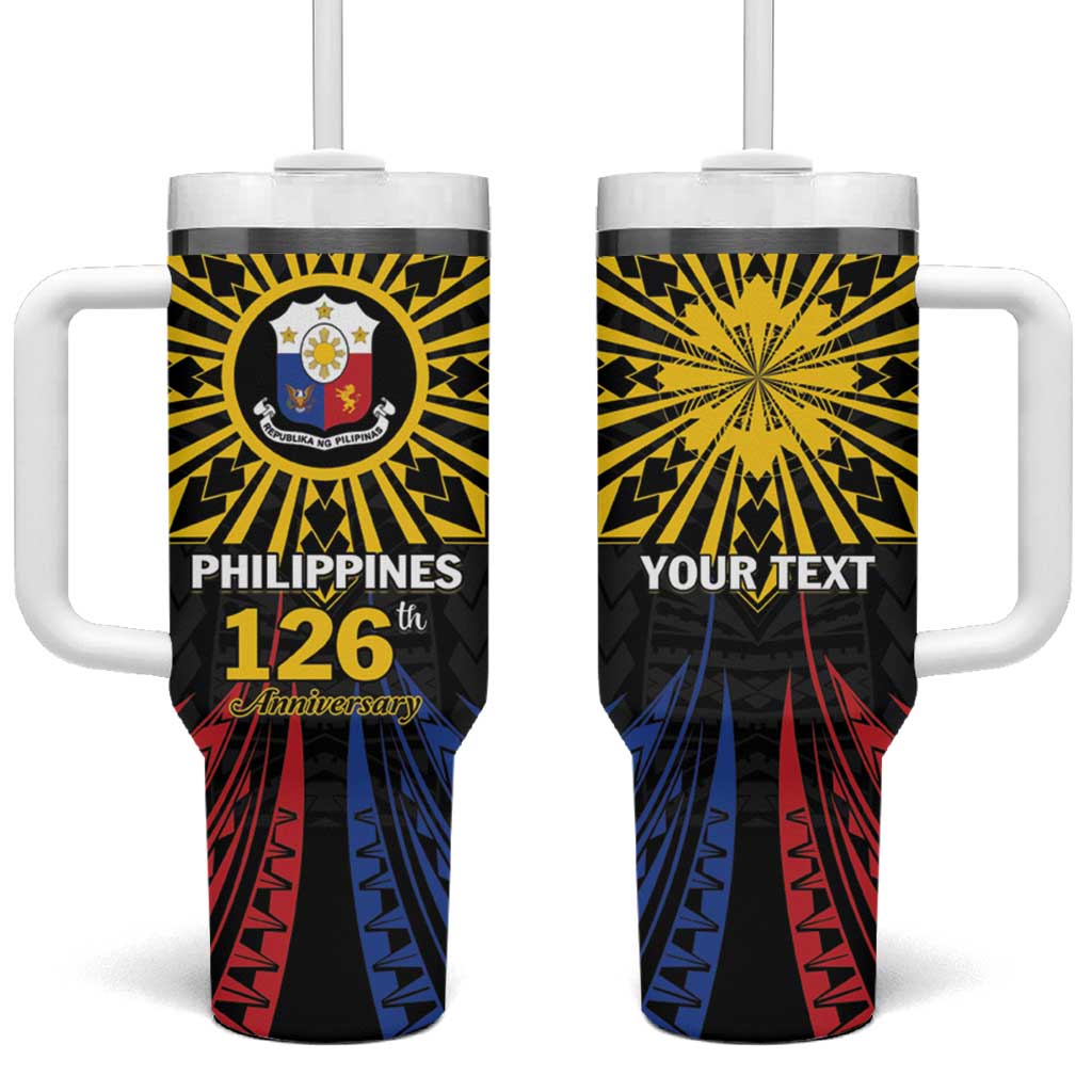 Philippines Independence Day Filipino 126th Anniversary Sun Tattoo Custom Stanley Cup 40 oz 30 oz Tumbler With HandleTVC2301357
