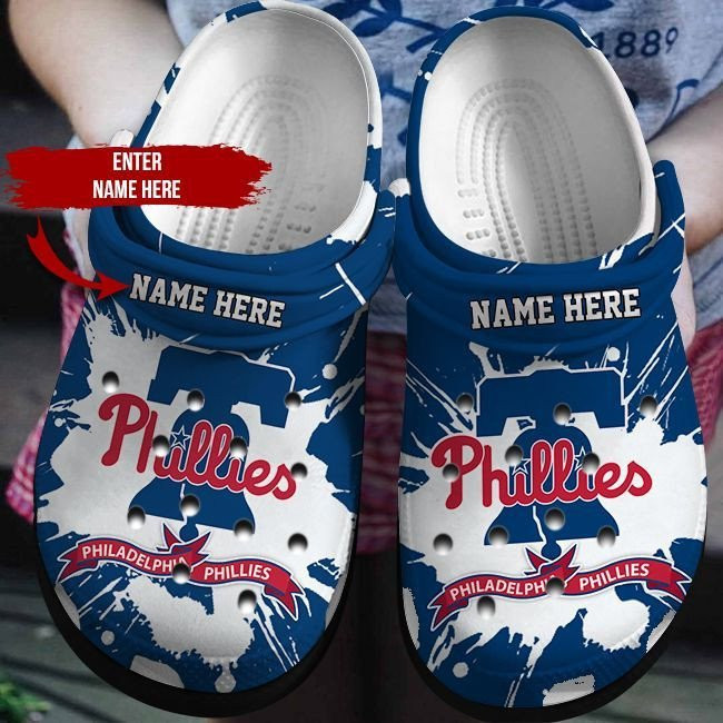 Phillies Crocbland Clog Custom Name Shoes