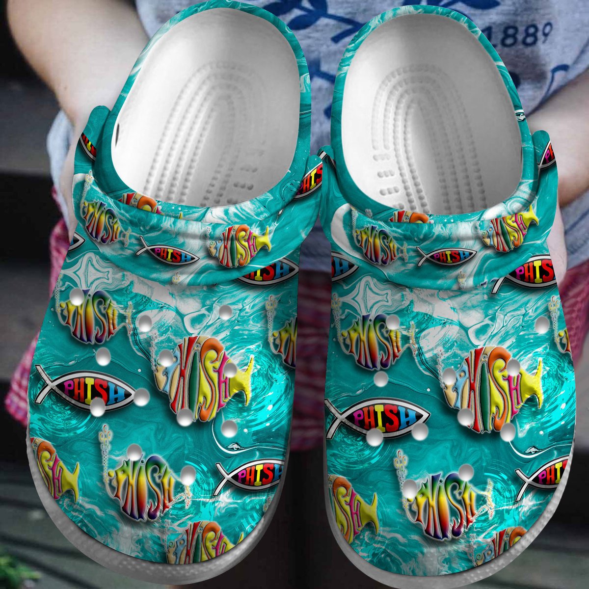 Phish Music Crocs Crocband Clogs Shoes Comfortable For Men Women and Kids