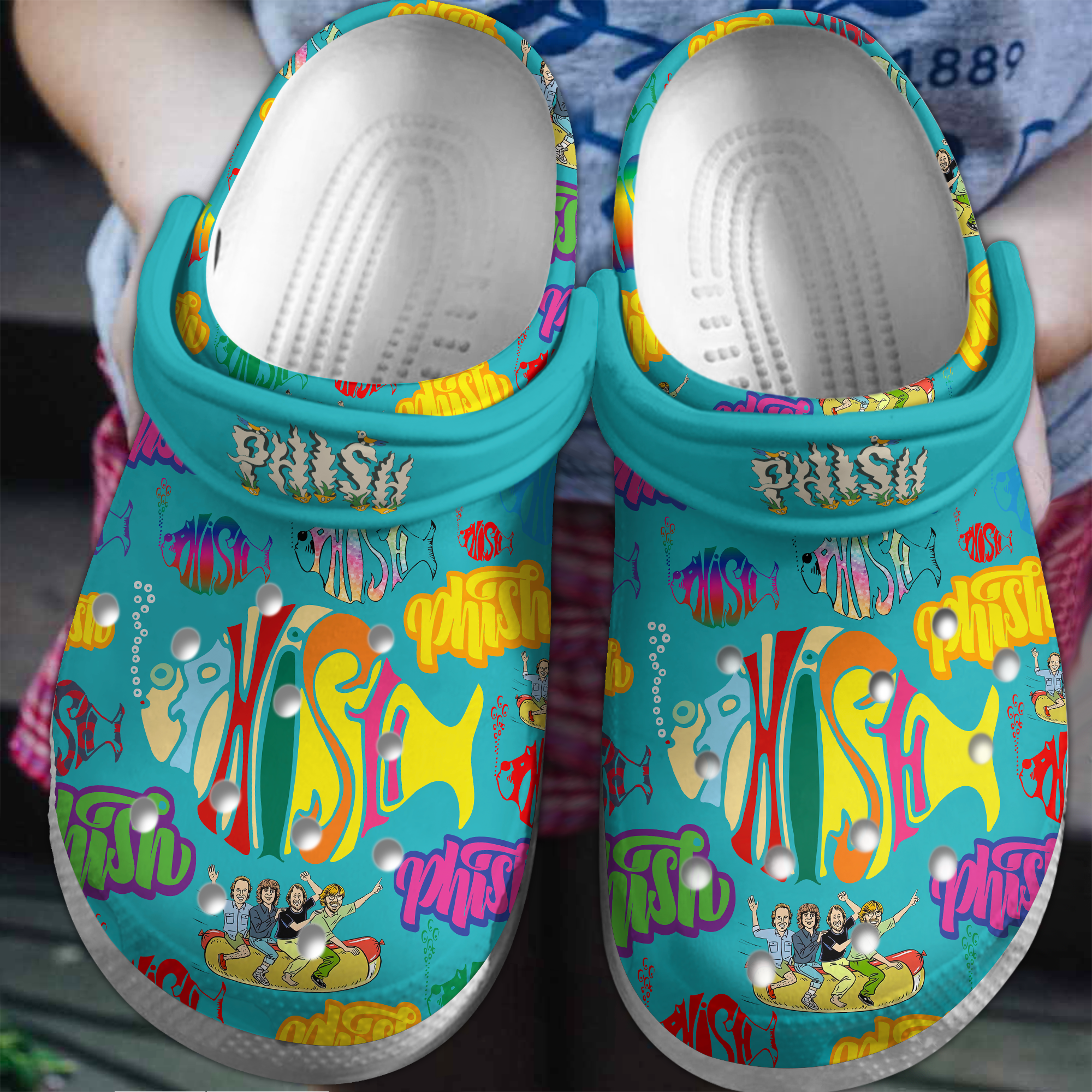 Phish Music Crocs Crocband Clogs Shoes Comfortable For Men Women and Kids