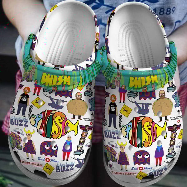 Phish Music Crocs Crocband Clogs Shoes Comfortable For Men Women and Kids