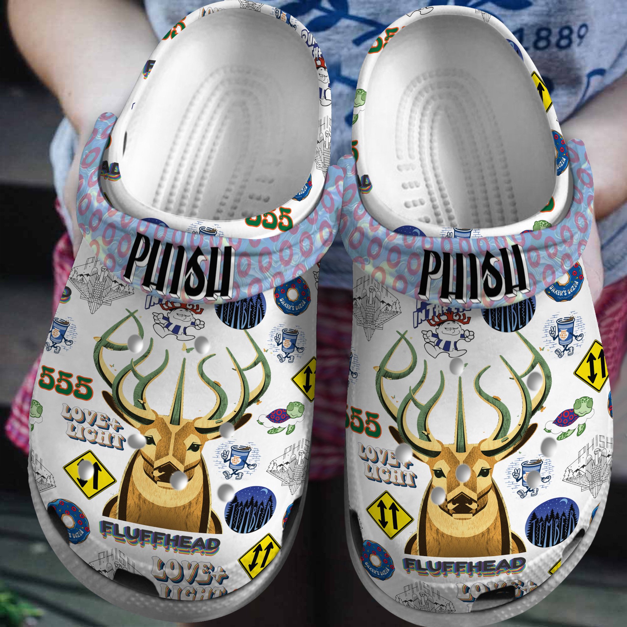 Phish Music Crocs Crocband Clogs Shoes Comfortable For Men Women and Kids