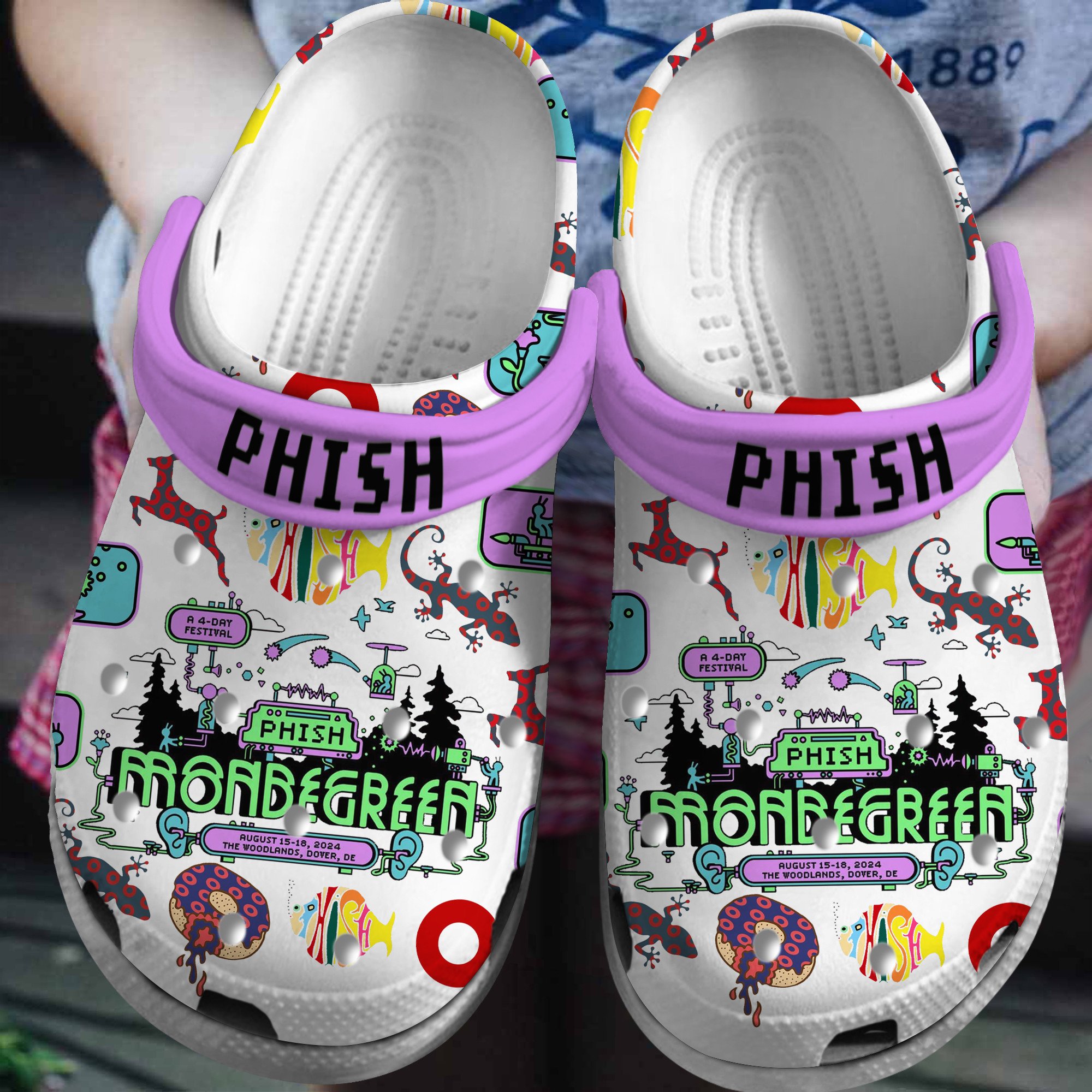 Phish Music Crocs Crocband Clogs Shoes Comfortable For Men Women and Kids