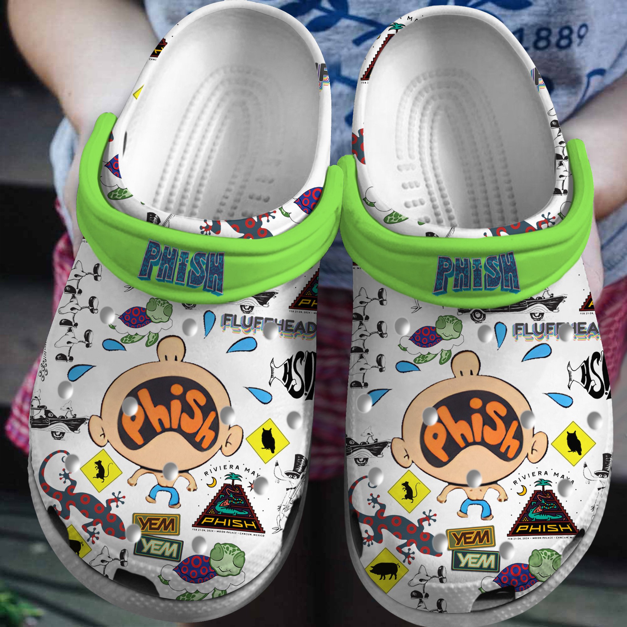 Phish Music Crocs Crocband Clogs Shoes Comfortable For Men Women and Kids