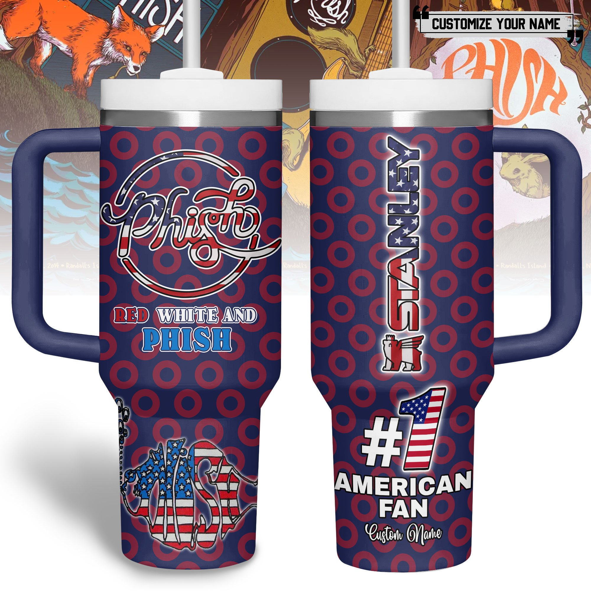 Phish Music Custom Stanley Cup 40 oz 30 oz Tumbler With HandleTVC2301181