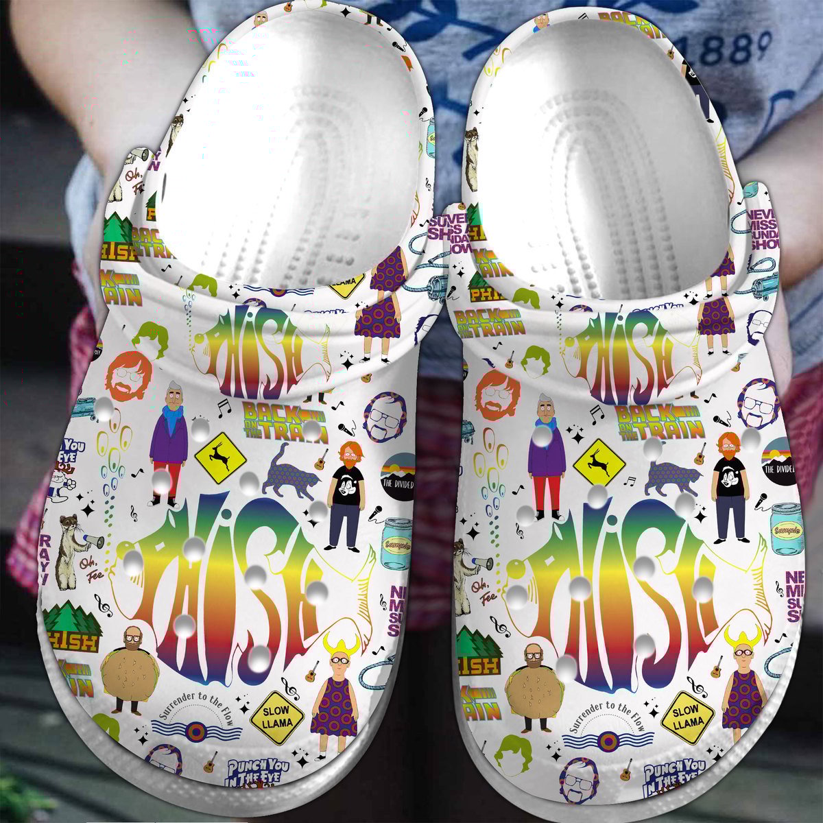 Phish Rock Band Music Crocs Crocband Clogs Shoes Comfortable For Men Women and Kids