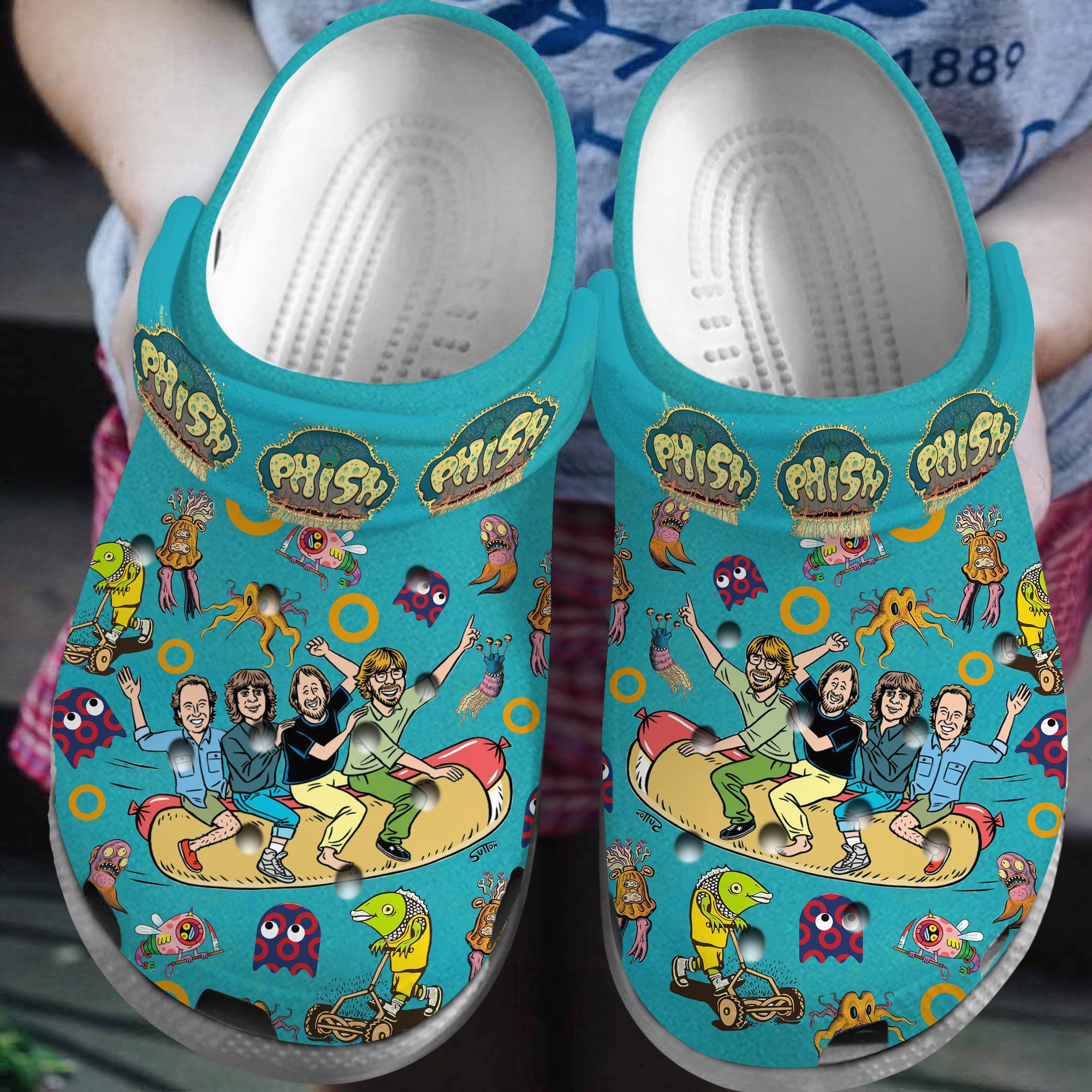 Phish Rock Band Music Crocs Crocband Clogs Shoes Comfortable For Men Women and Kids