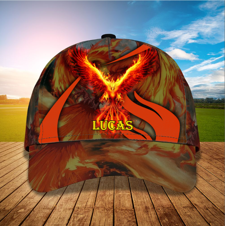 Phoenix Cap, Personalized Phoenix 3D Classic Cap for Men,Women, Custom Name Hat for Friends, Phoenix Lovers Trucker Hats Custom Hats Gifts For Men & Women