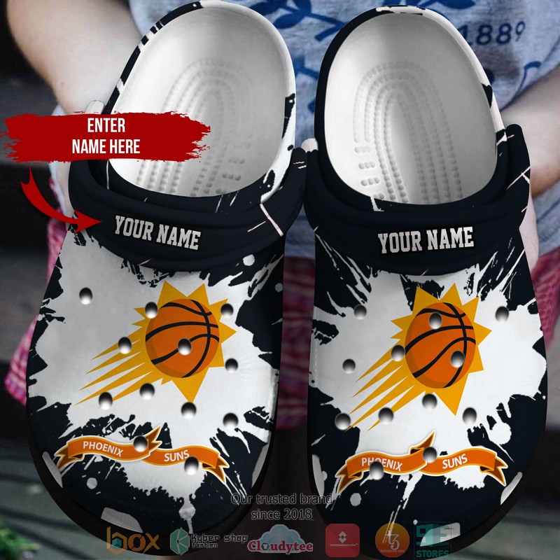 Phoenix Suns NBA Sport Crocs Crocband Clogs Shoes Comfortable For Men Women and Kids