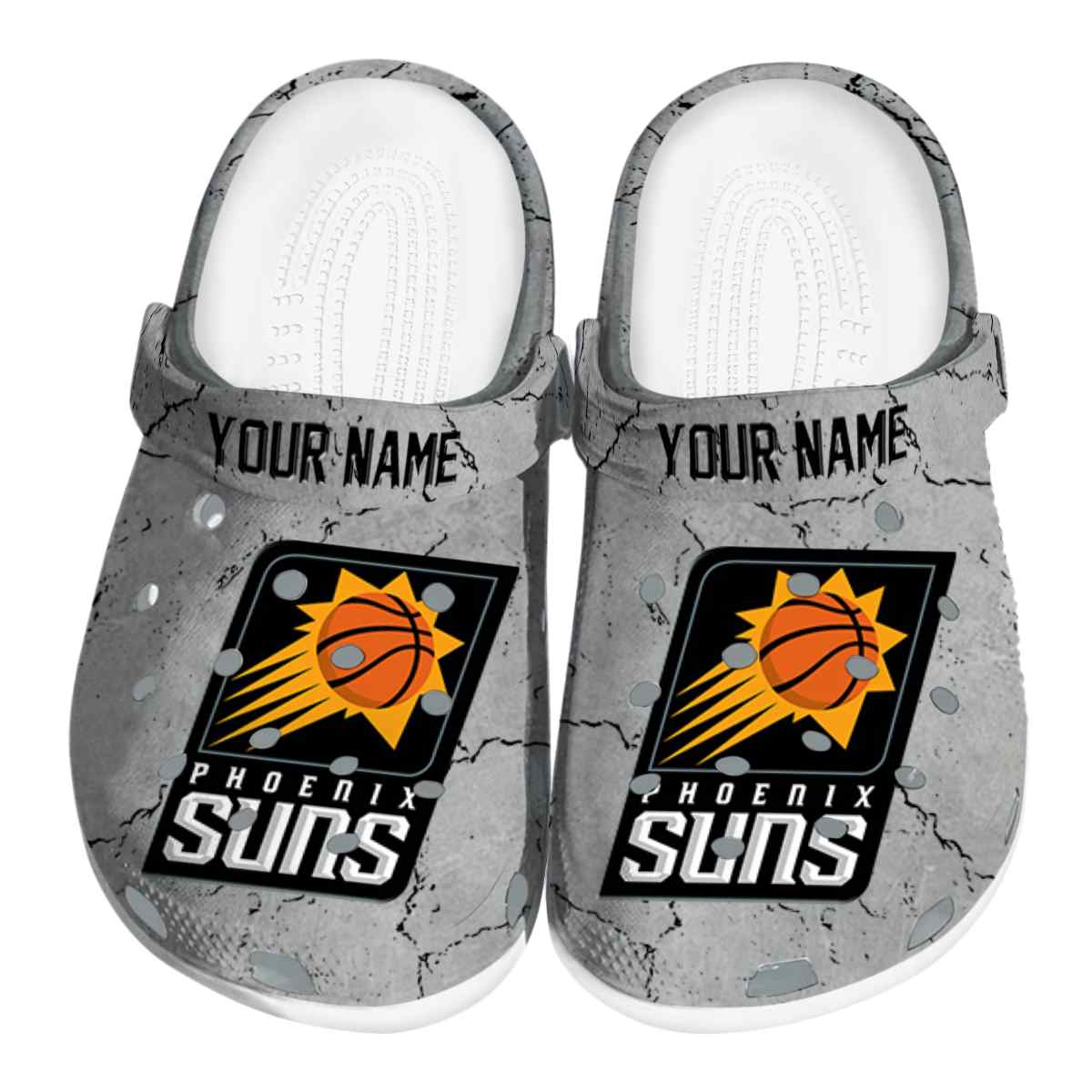 Phoenix Suns NBA Sport Crocs Crocband Clogs Shoes Comfortable For Men Women and Kids
