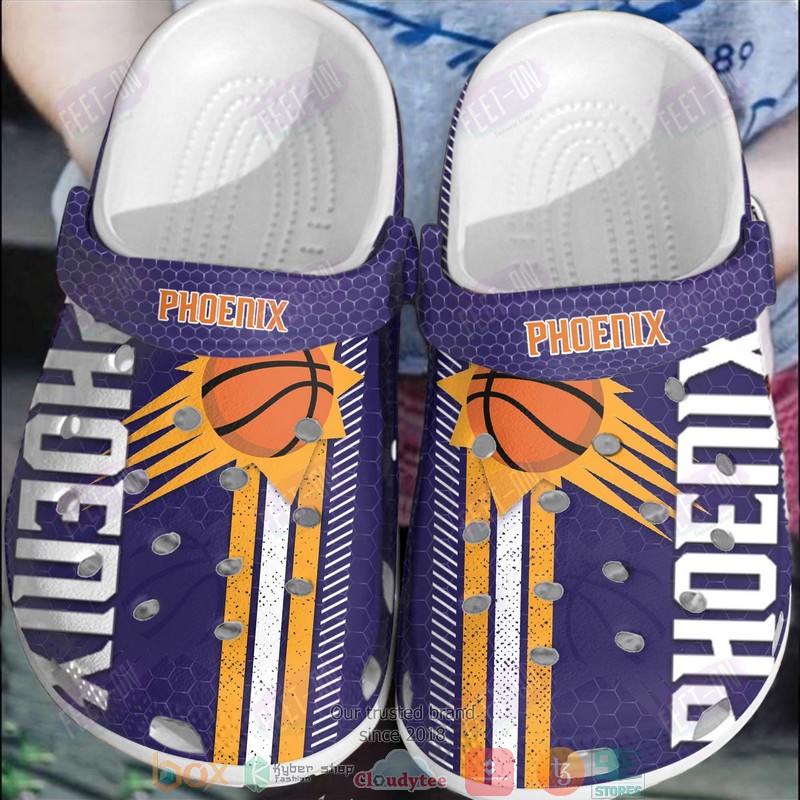 Phoenix Suns NBA Sport Crocs Crocband Clogs Shoes Comfortable For Men Women and Kids