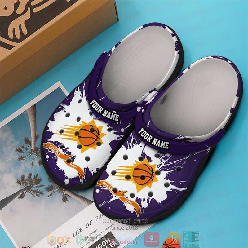 Phoenix Suns NBA Sport Crocs Crocband Clogs Shoes Comfortable For Men Women and Kids