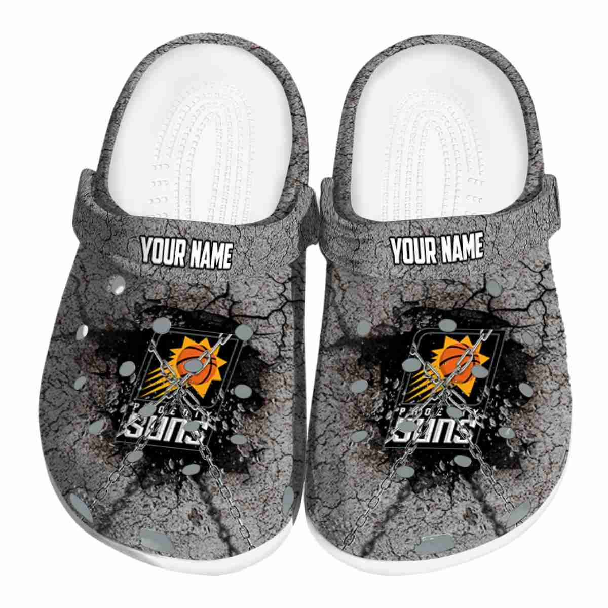 Phoenix Suns NBA Sport Crocs Crocband Clogs Shoes Comfortable For Men Women and Kids