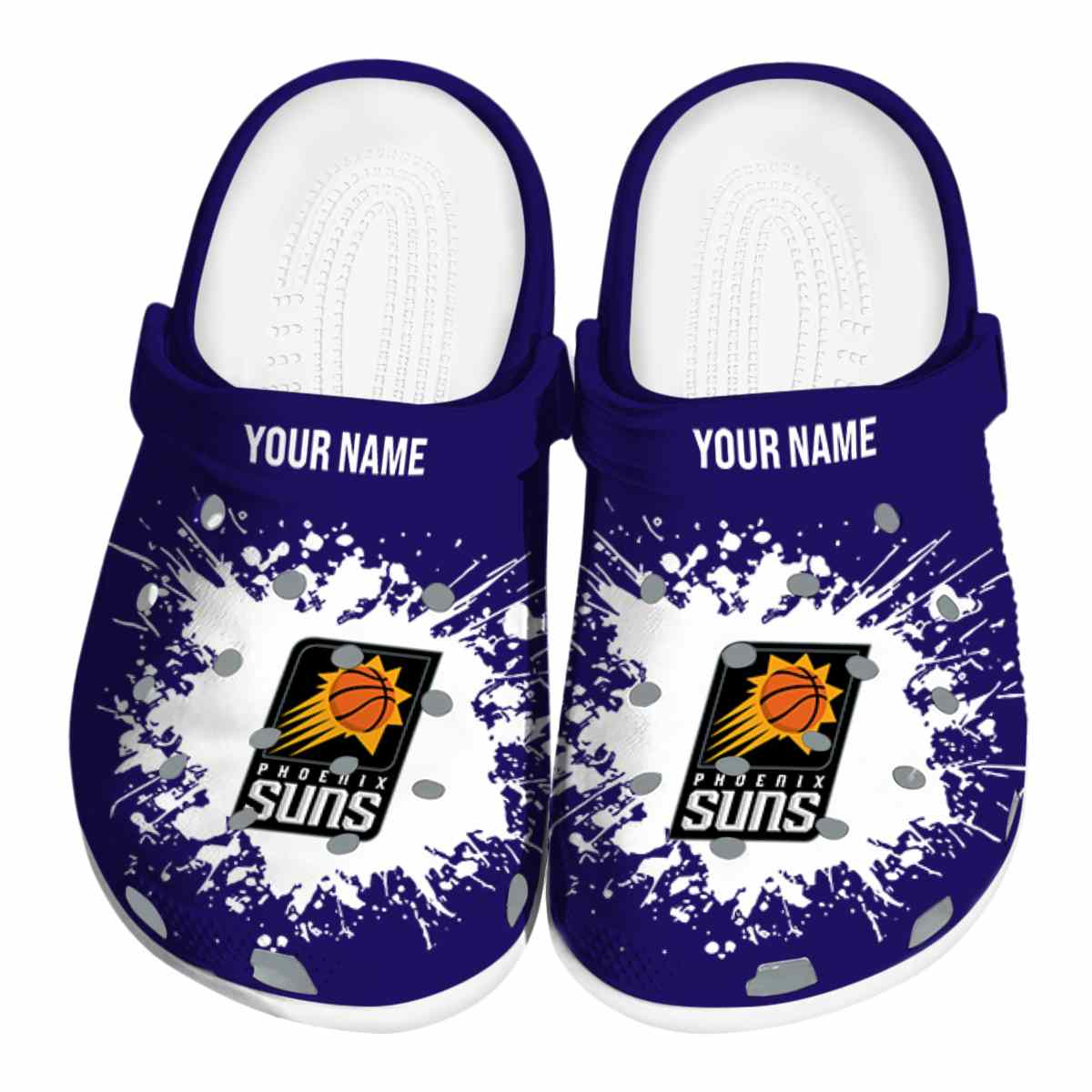 Phoenix Suns NBA Sport Crocs Crocband Clogs Shoes Comfortable For Men Women and Kids