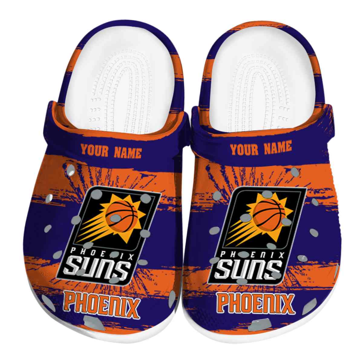 Phoenix Suns NBA Sport Crocs Crocband Clogs Shoes Comfortable For Men Women and Kids