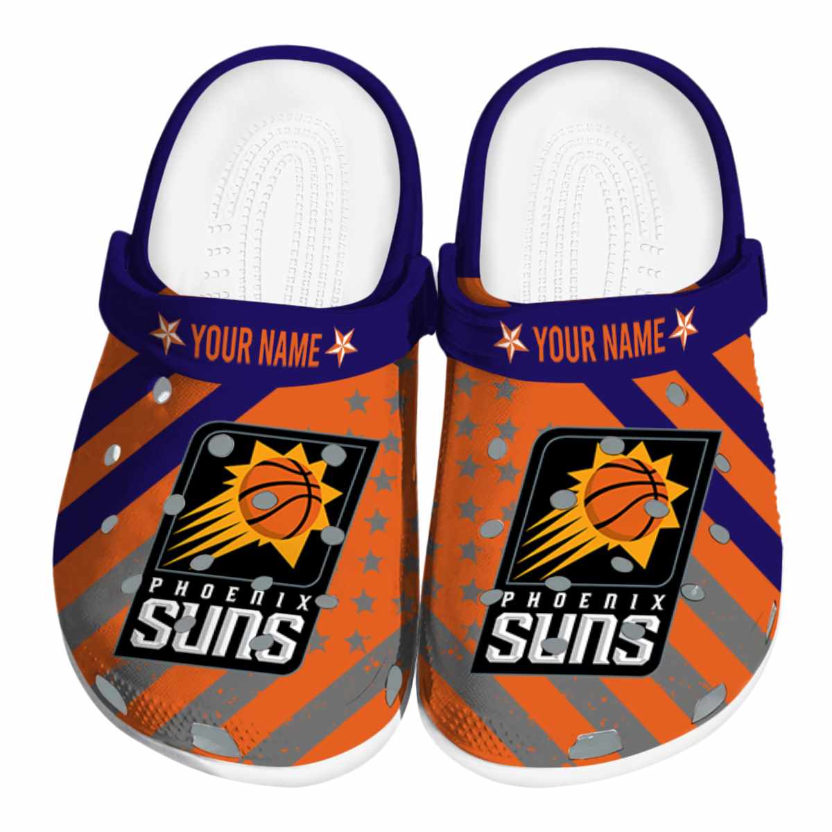 Phoenix Suns NBA Sport Crocs Crocband Clogs Shoes Comfortable For Men Women and Kids